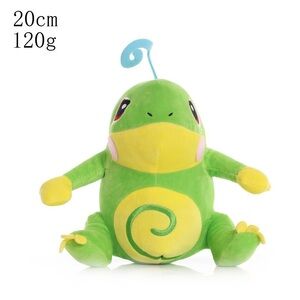 Whimsical Green and Yellow Plush Frog by [Brand]